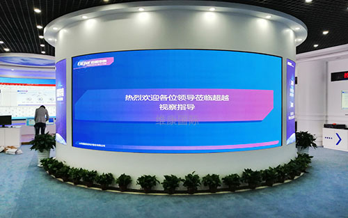 展廳led顯示屏應用，展廳led顯示屏效果圖